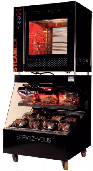 Combiné rôtissoire avec vitrine libre service Visuel 1 principal